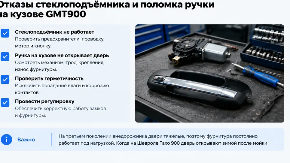 Настройка зазоров оригинальной двери Шевроле Тахо 4 поколения